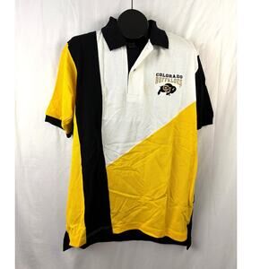Vintage 1990s Colorado Buffaloes Polo Shirt MEDIUM Multicolor NWT